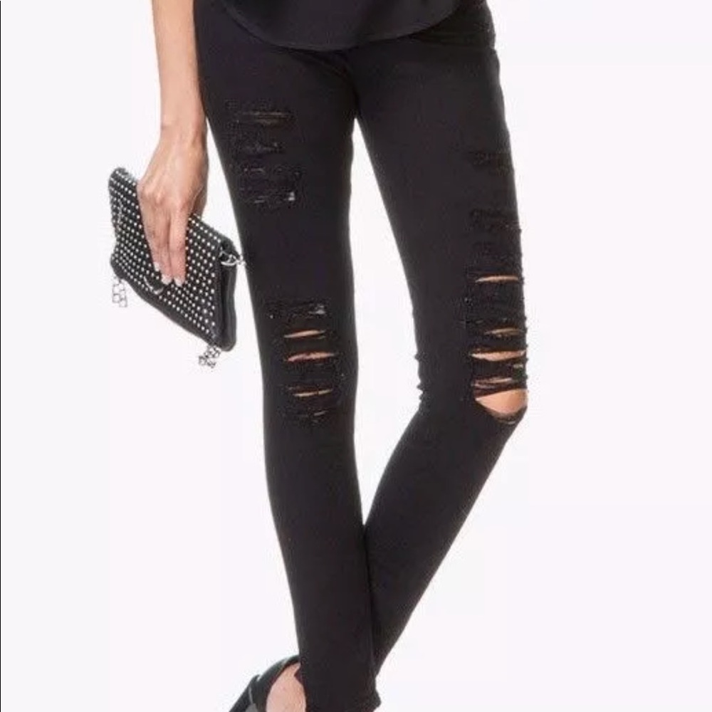 Frame denim le skinny de Jeanne ripped denim 24